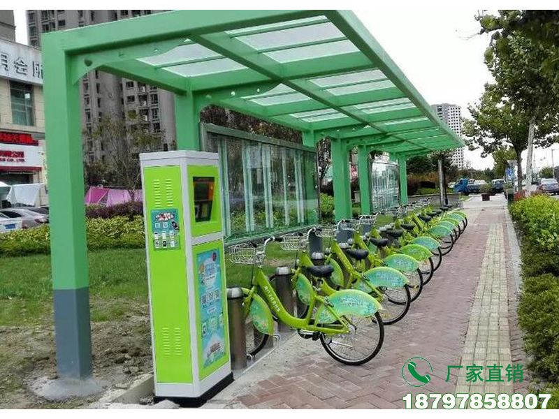 渭南公交站共享自行车存放亭